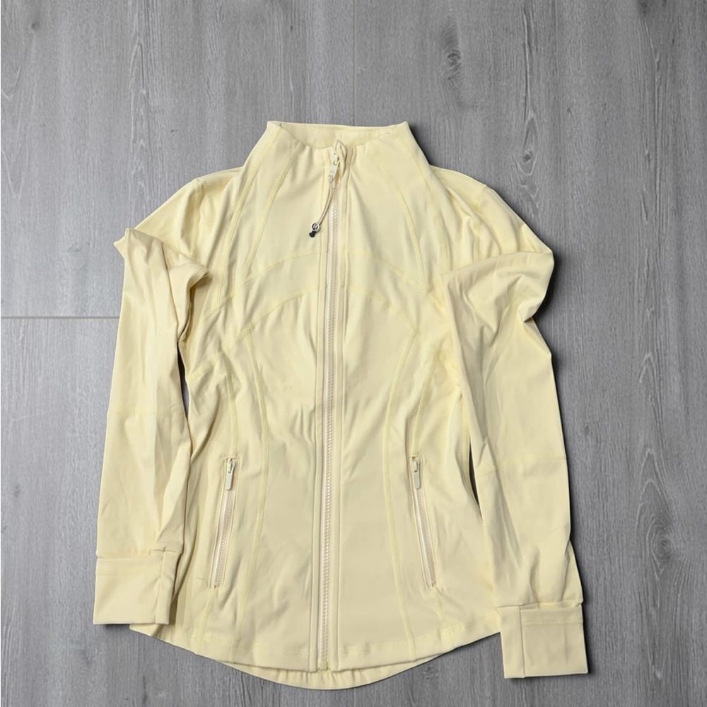 Lululemon Define Jacket & Leggings Set Butter Cream Women’s Activewear Like New - Picture 3 of 3
